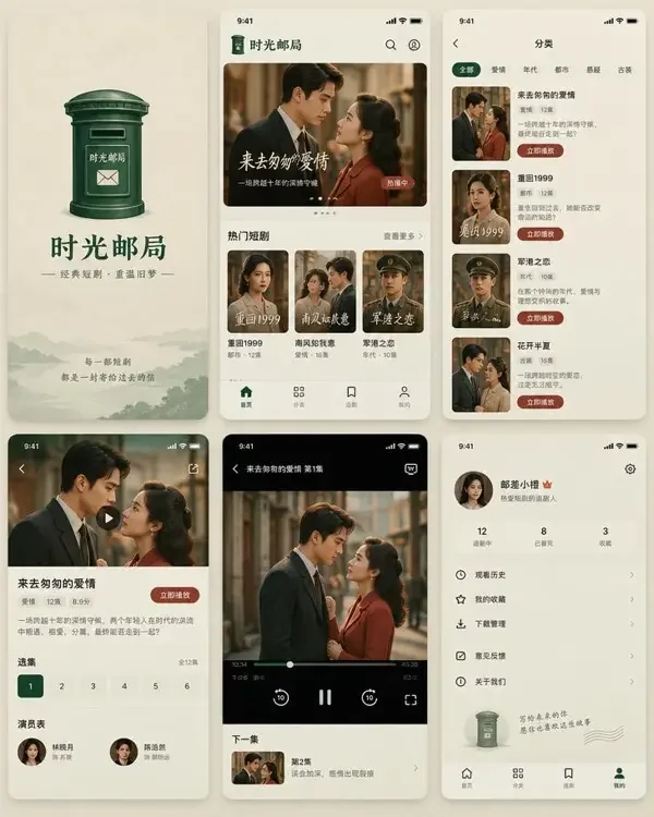 AI片免费 App - 年代情感短剧在线看 AI片免费 App 界面预览